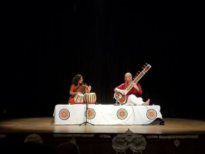 With Suranjana Ghosh from Tarang Festival in Kolkata 2018